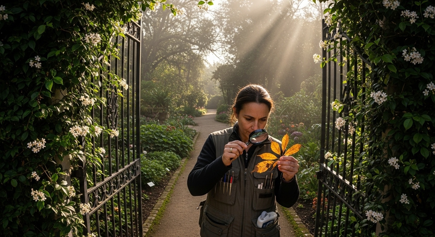 El Código de las Hojas Marchitas en el Jardín Botánico